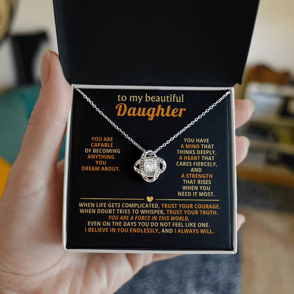 To my beautiful Daughter,You are capable of becoming anything you dream about