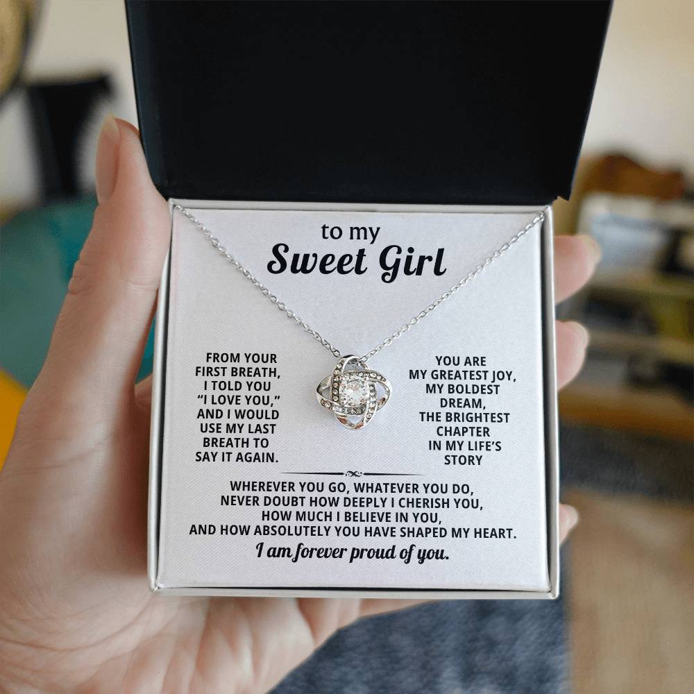 To my sweet girl, The brightest chapter in my life’s story