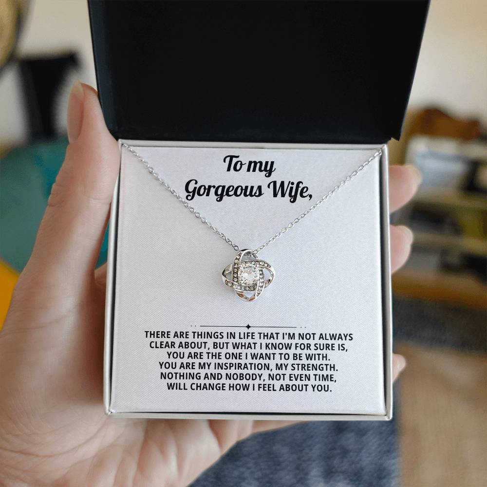 To my gorgeous wife, you are the one I want to be with