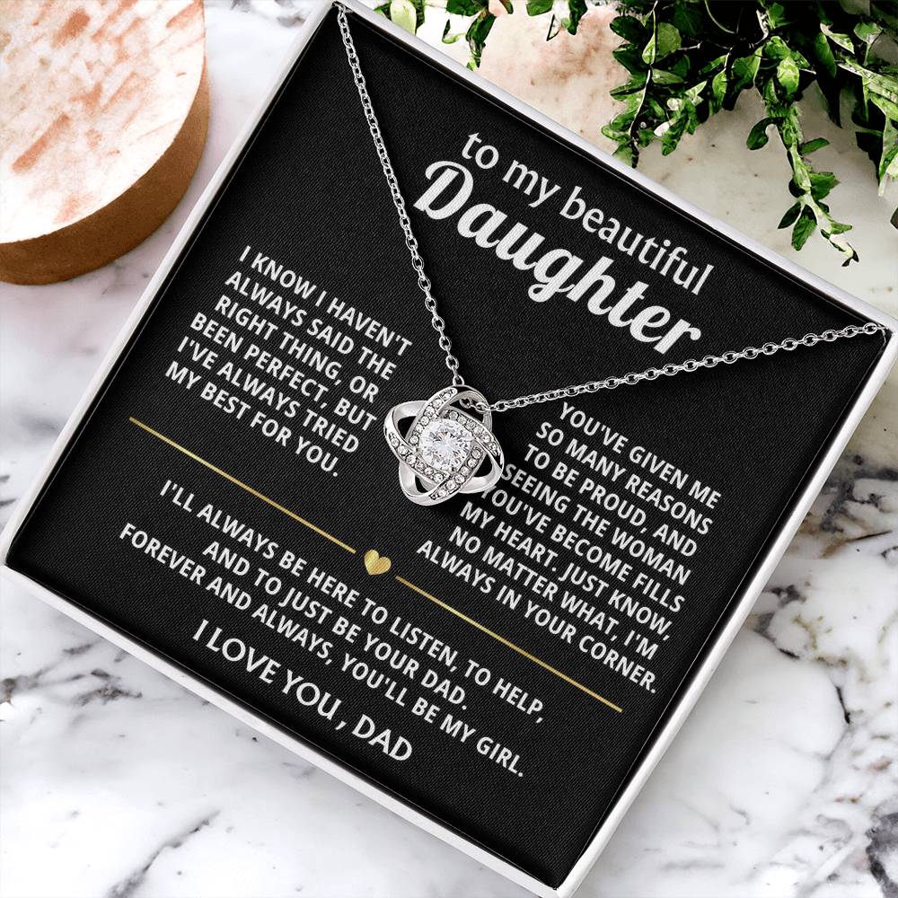 To My Beautiful Daughter, I'm always in your corner.