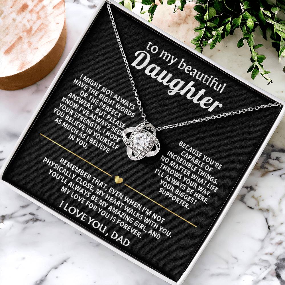 To My Beautiful Daughter, My heart always walks with you. — [Lux] - Love Knot