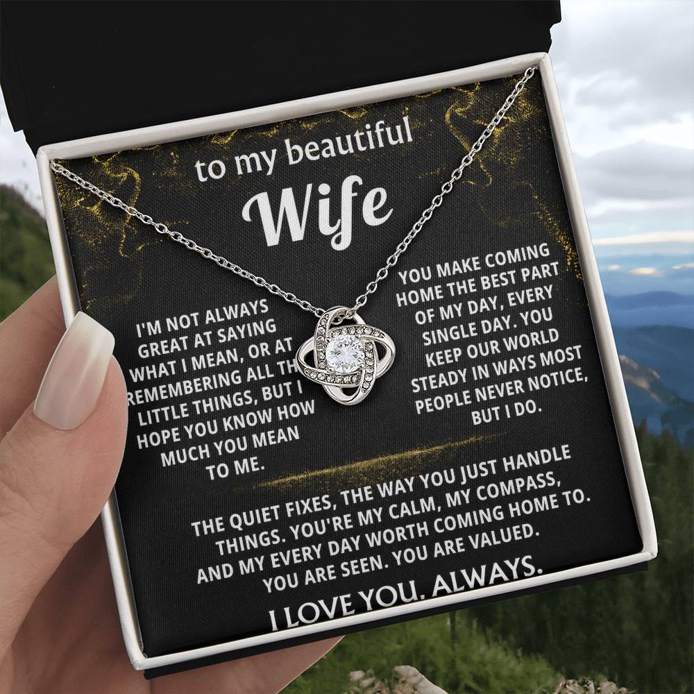To My Wife, You make coming home best.