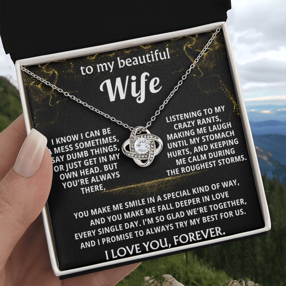 To My Wife, You make me fall deeper in love.