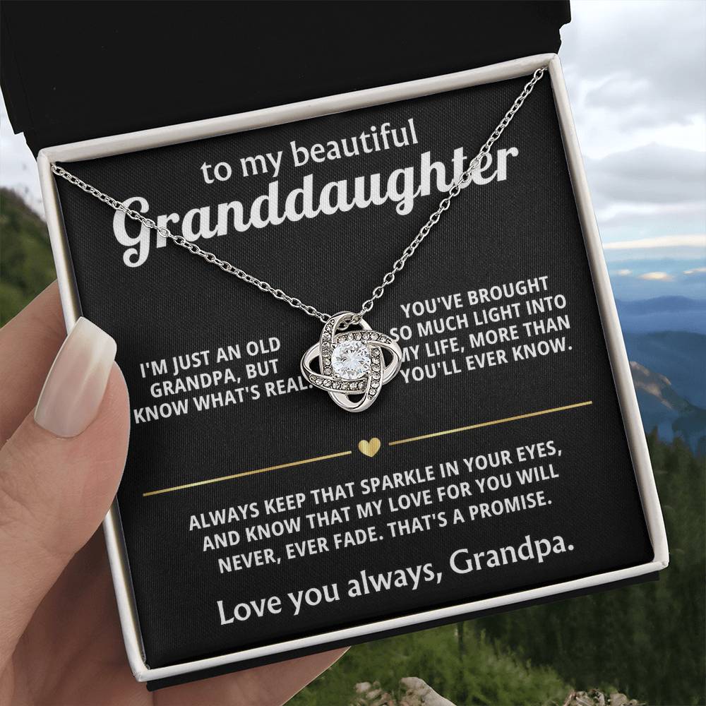 To My Dearest Granddaughter, You light up my life.