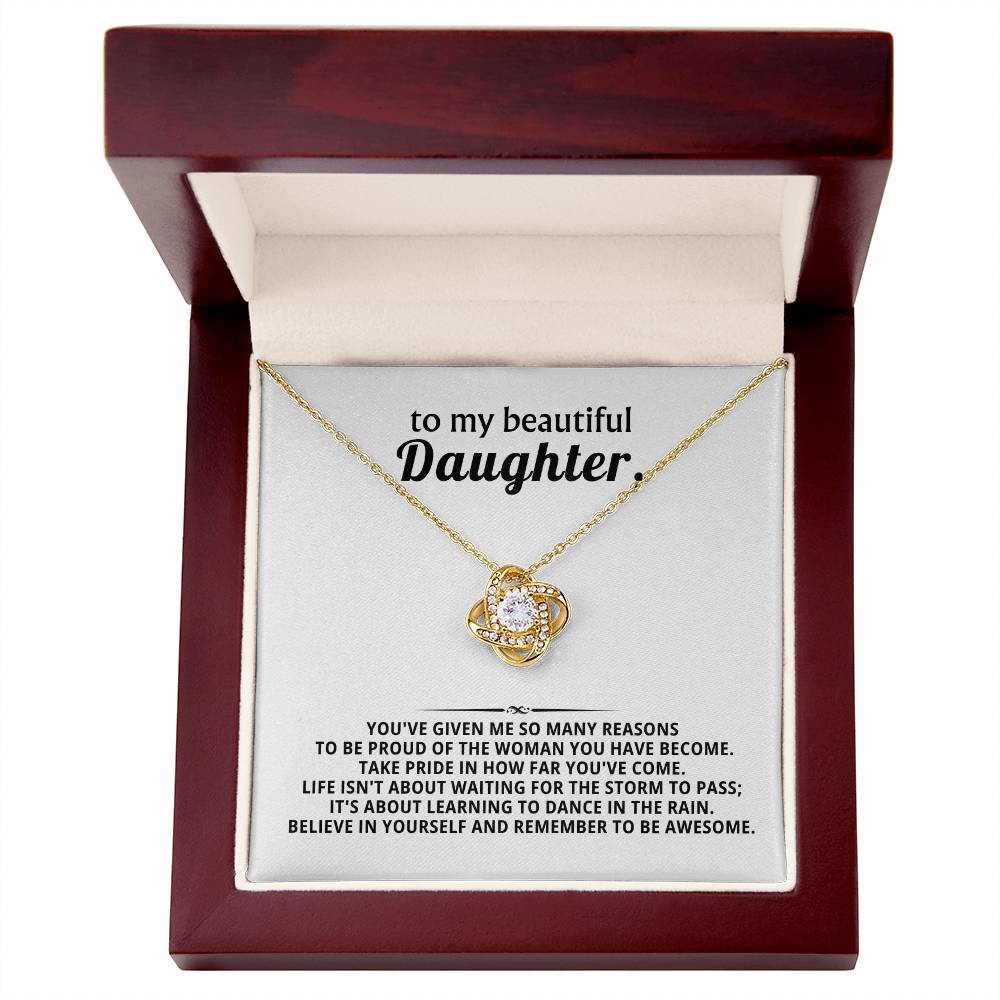 To my beautiful Daughter,  proud of the woman you have become