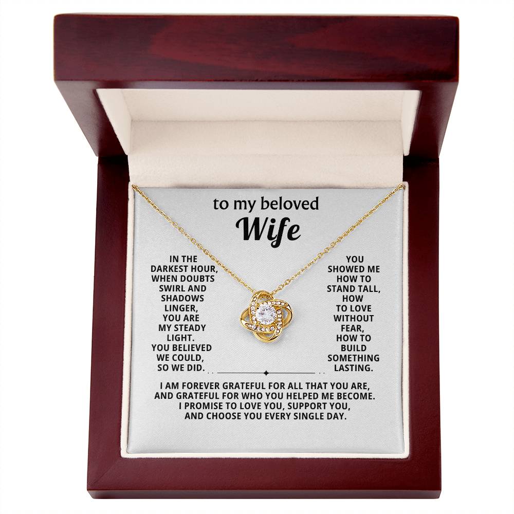 To my beloved wife, I promise to love you, support you, and choose you