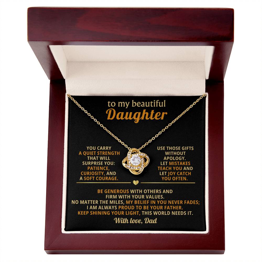 To my beautiful Daughter, Let mistakes teach you and let joy catch you often