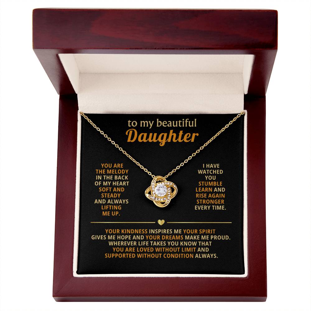 To my beautiful Daughter, You are the melody in the back of my heart