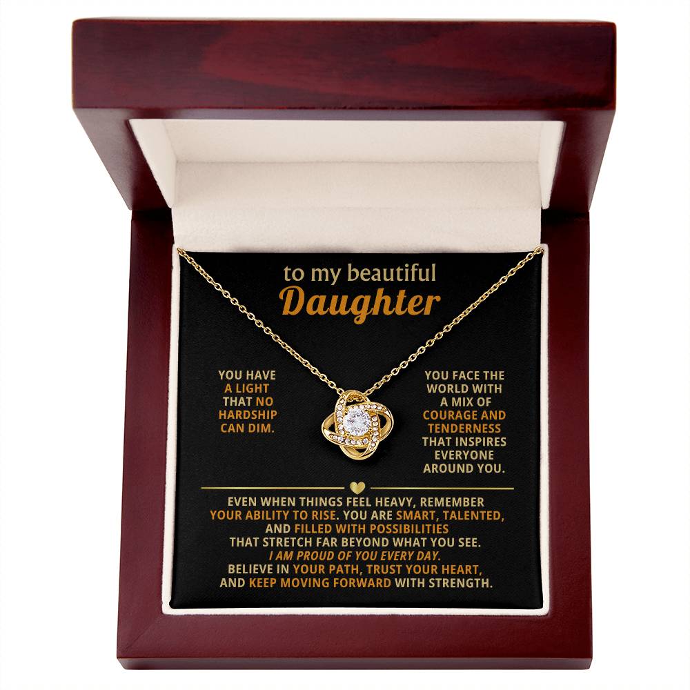 To my beautiful Daughter,You are smart, talented, and filled with possibilities