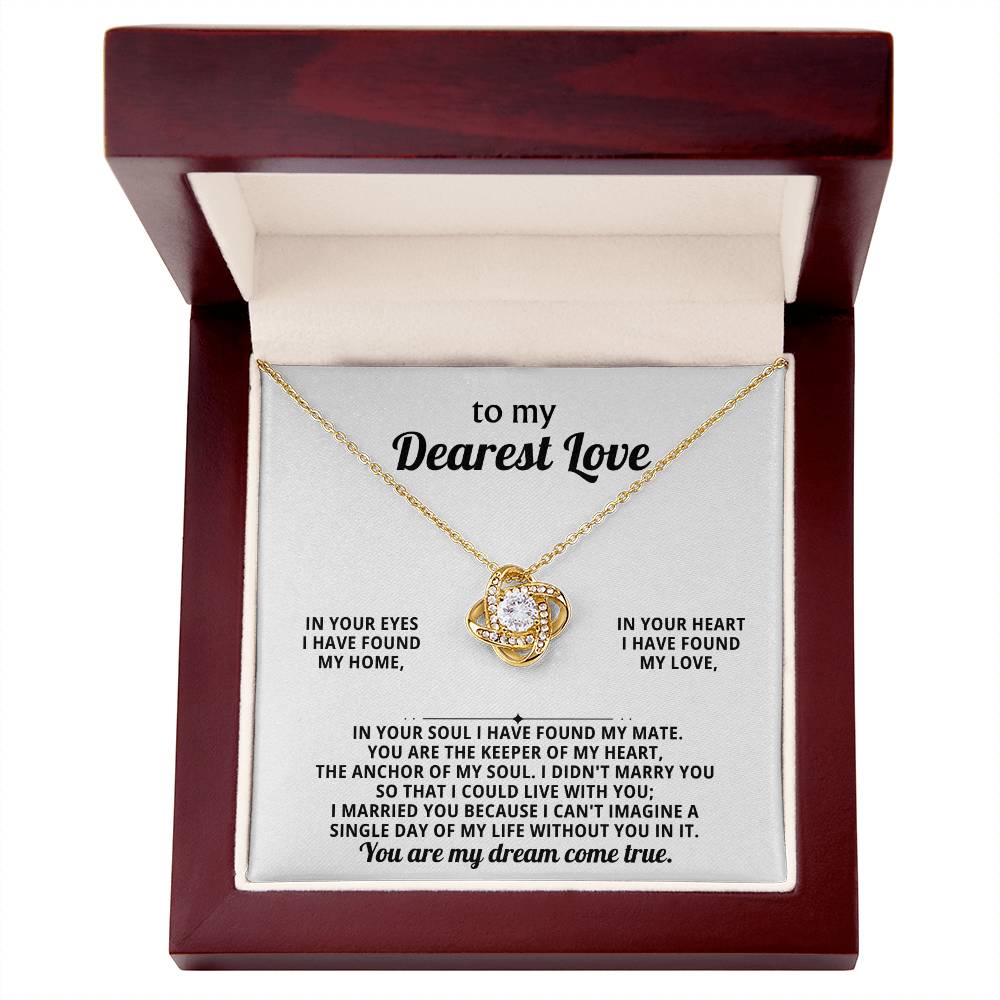 My Dearest Love, in your eyes I have found my home