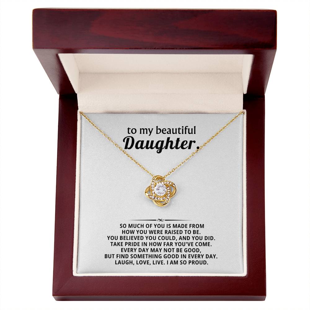 To my beautiful Daughter, You believed you could, and you did