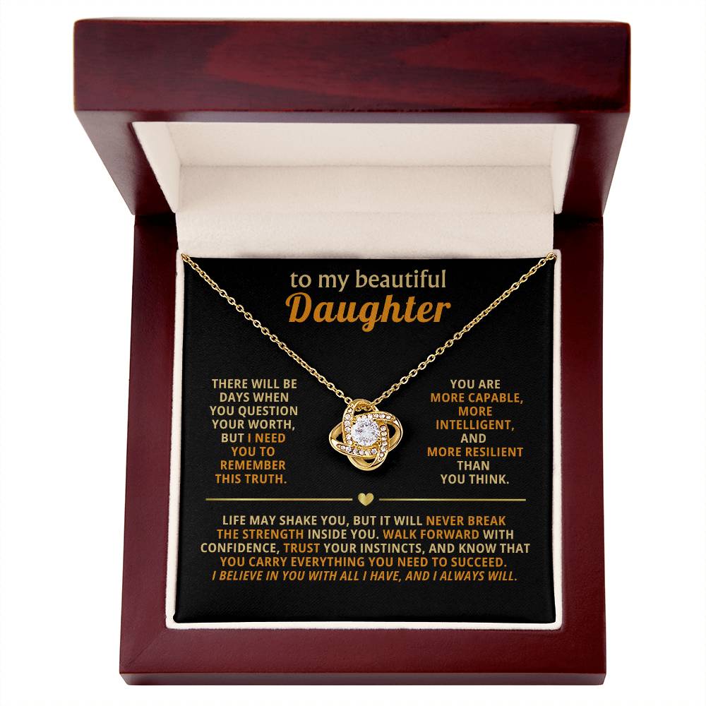 To my beautiful Daughter, You are more capable, more intelligent, and more resilient than you think