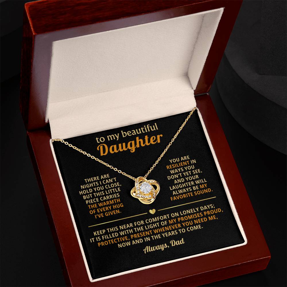 To my beautiful Daughter, This little piece carries the warmth of every hug I’ve given