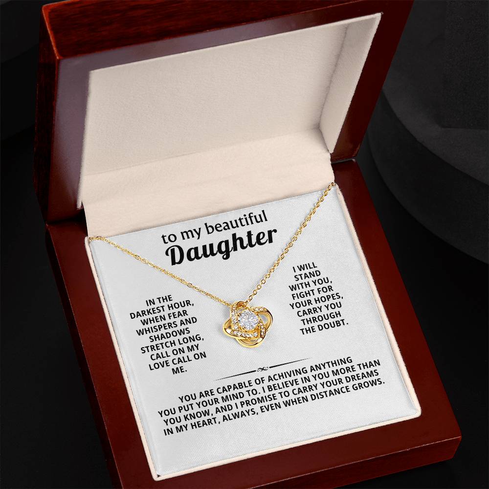 To my beautiful daughter, I promise to carry your dreams in my heart, always