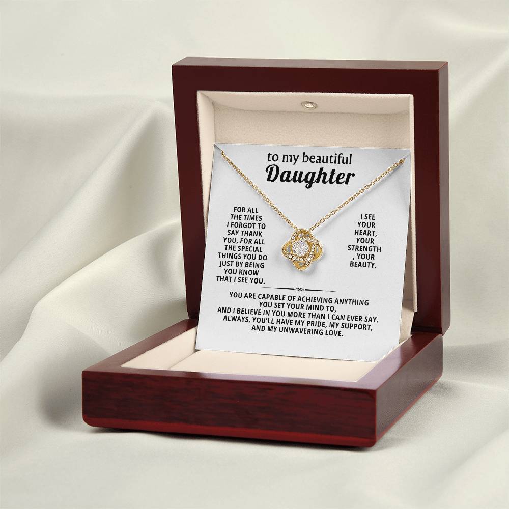 To my beautiful daughter, I see you. I see your heart, your strength, your beauty