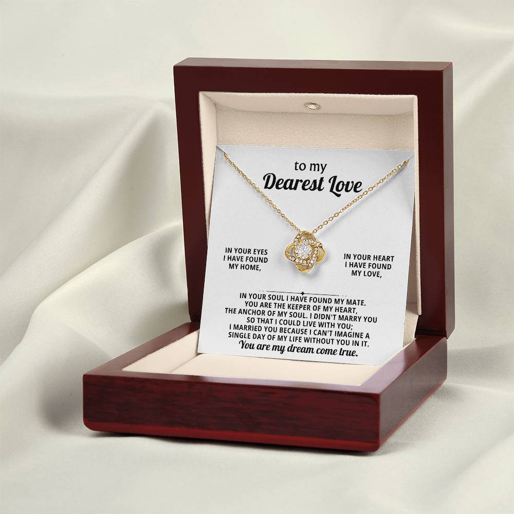 My Dearest Love, in your eyes I have found my home