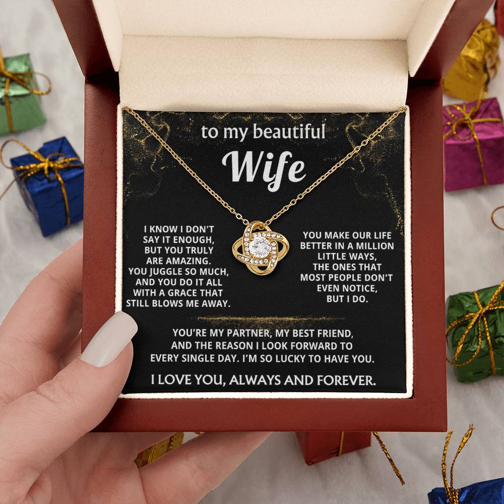 To My Wife, You make my life truly amazing.