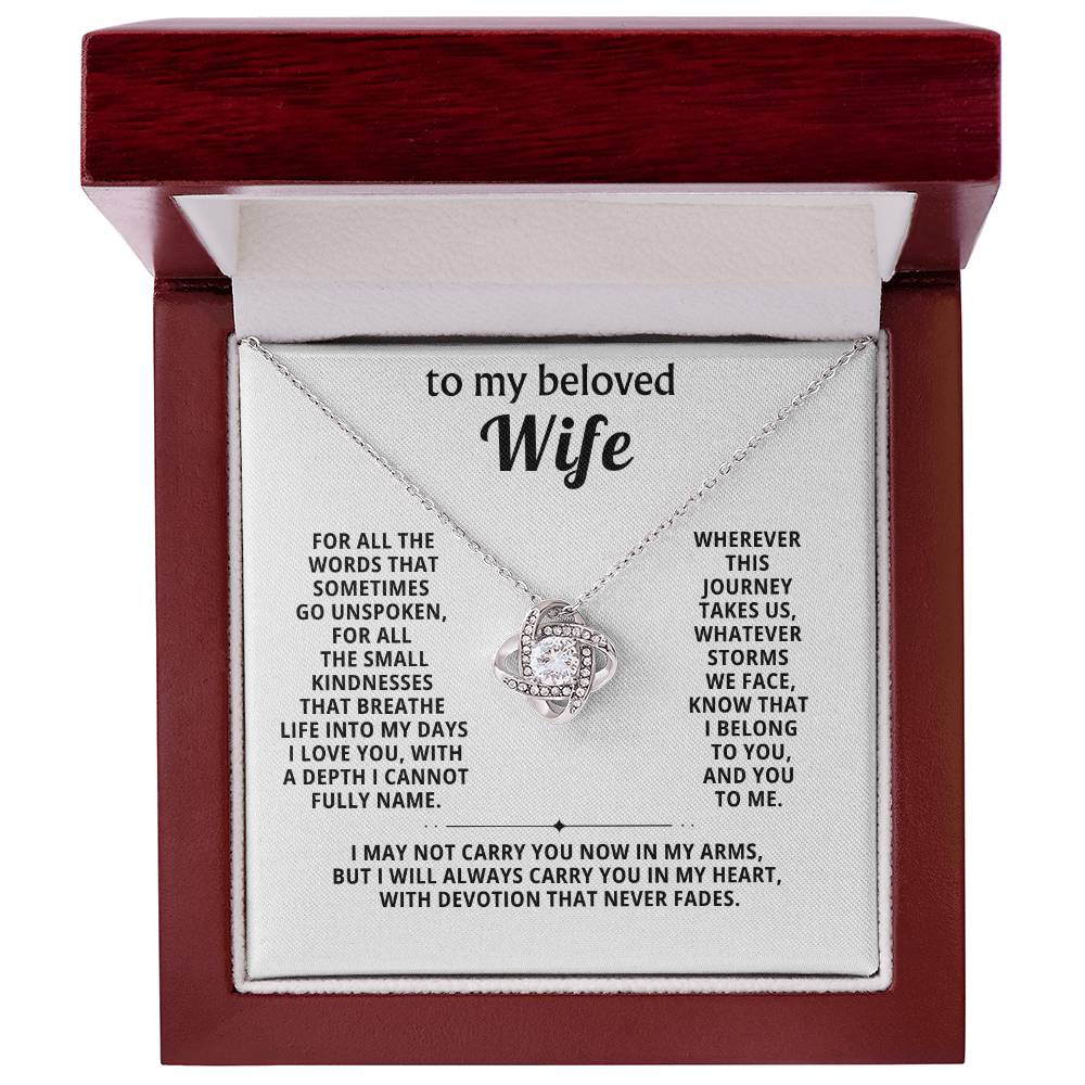 To my beloved wife, I belong to you, and you to me