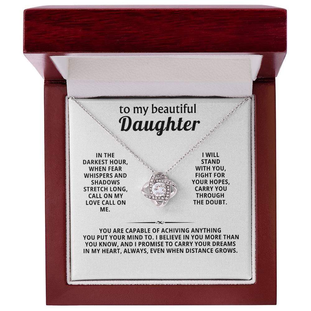 To my beautiful daughter, I promise to carry your dreams in my heart, always