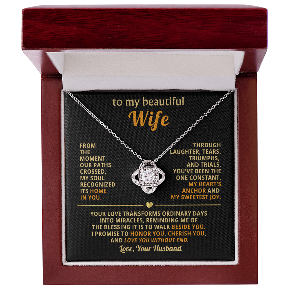 To my beautiful Wife, my soul recognized its home in you