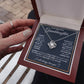 TO MY GRANDDAUGHTER SQUEEZED LOVE KNOT NECKLACE GIFT SET
