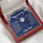 SWEET 16 WRAPPED LOVE KNOT NECKLACE GIFT SET