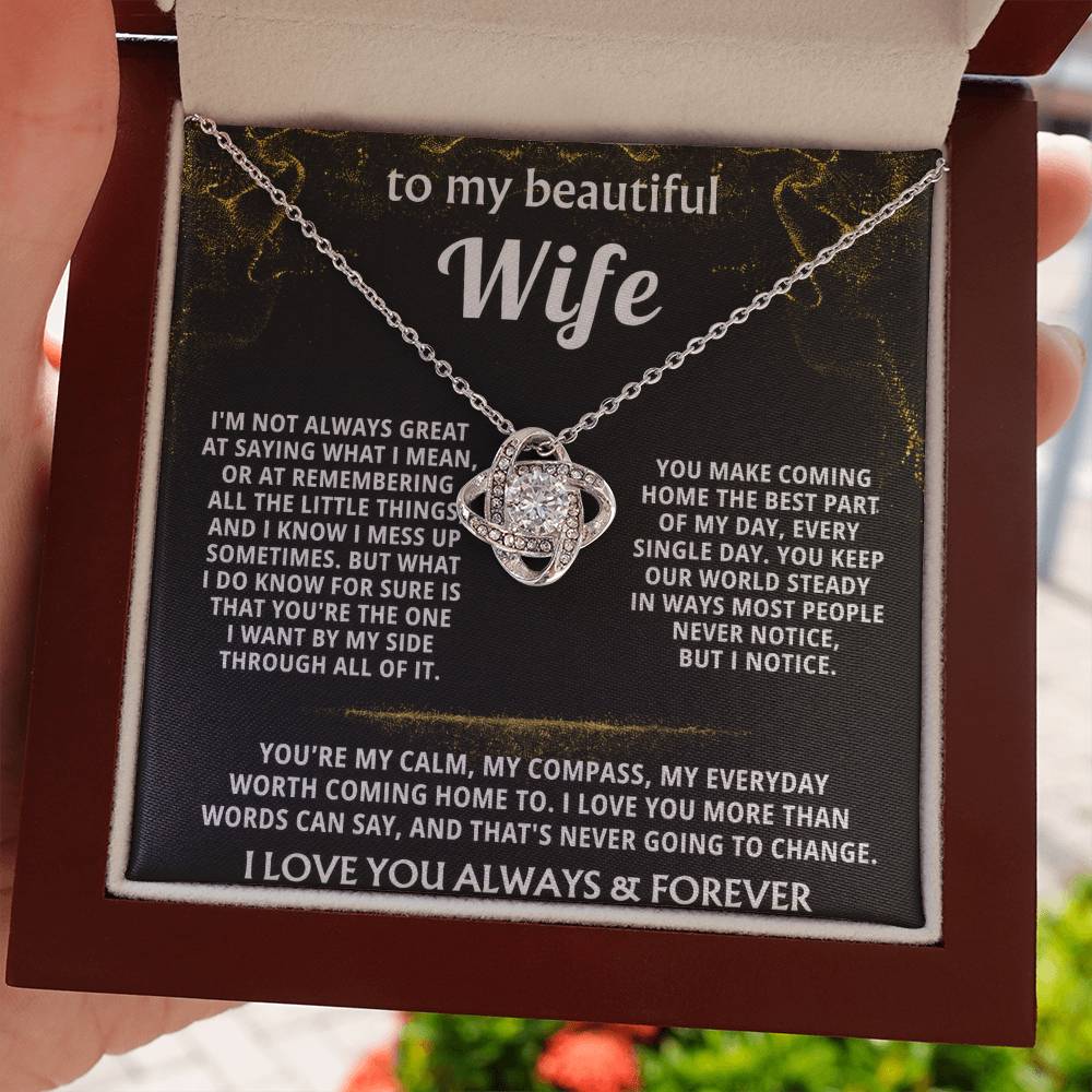 To My Wife, You are my everything, always. — [Lux] - Love Knot