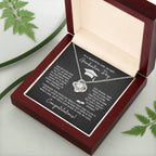 GRADUATION FOR HER SQUEEZED  LOVE KNOT NECKLACE