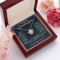 TO MY GRANDDAUGHTER SQUEEZED LOVE KNOT NECKLACE GIFT SET