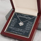 TO MY GRANDDAUGHTER SQUEEZED LOVE KNOT NECKLACE GIFT SET