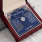 HAPPY 15TH BIRTHDAY WRAPPED LOVE KNOT NECKLACE