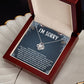 I'M SORRY POOR CHOICES LOVE KNOT NECKLACE GIFT SET