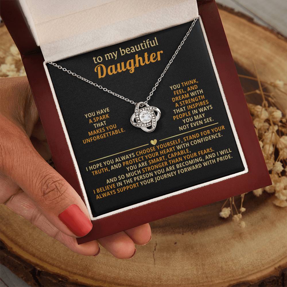 To my beautiful Daughter,You have a spark that makes you unforgettable