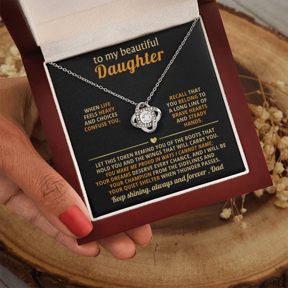 To my beautiful Daughter, I will be your champion from the sidelines