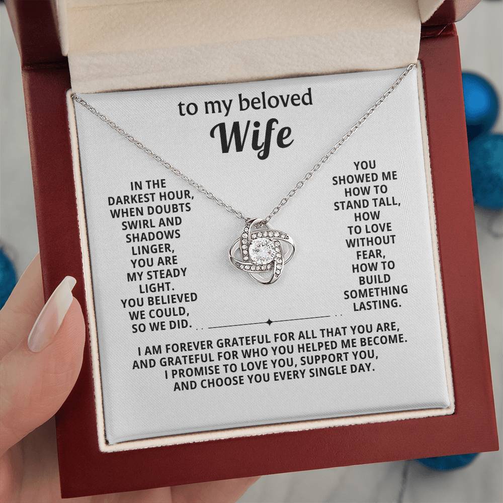 To my beloved wife, I promise to love you, support you, and choose you