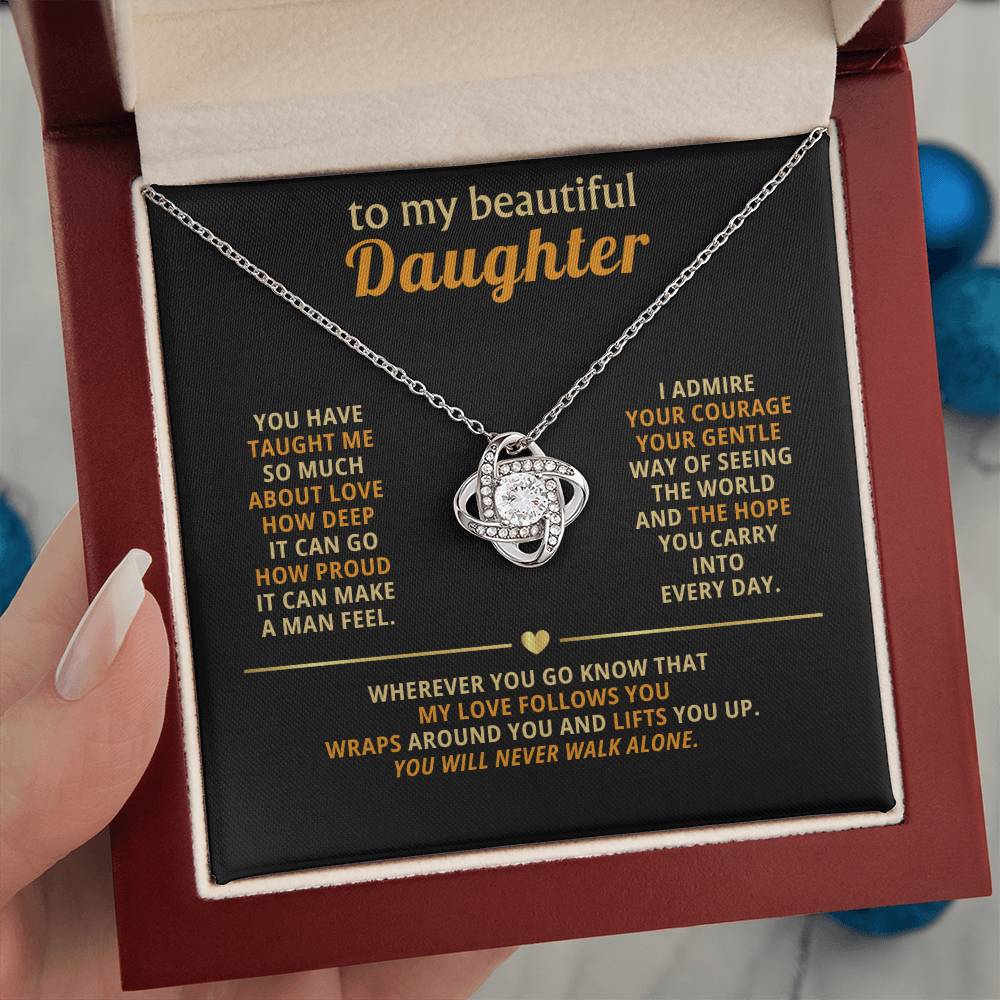 To my beautiful Daughter, You have taught me so much about love