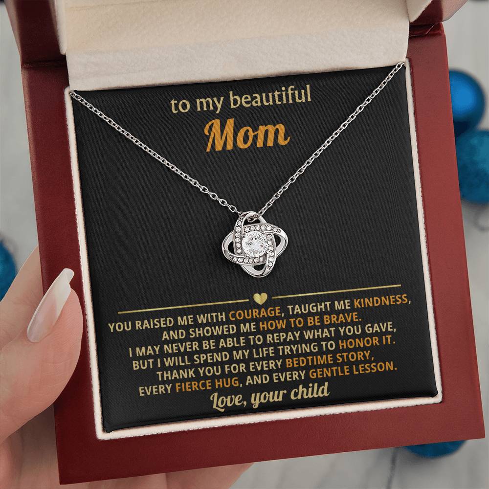 To my beautiful Mom, I may never be able to repay what you gave