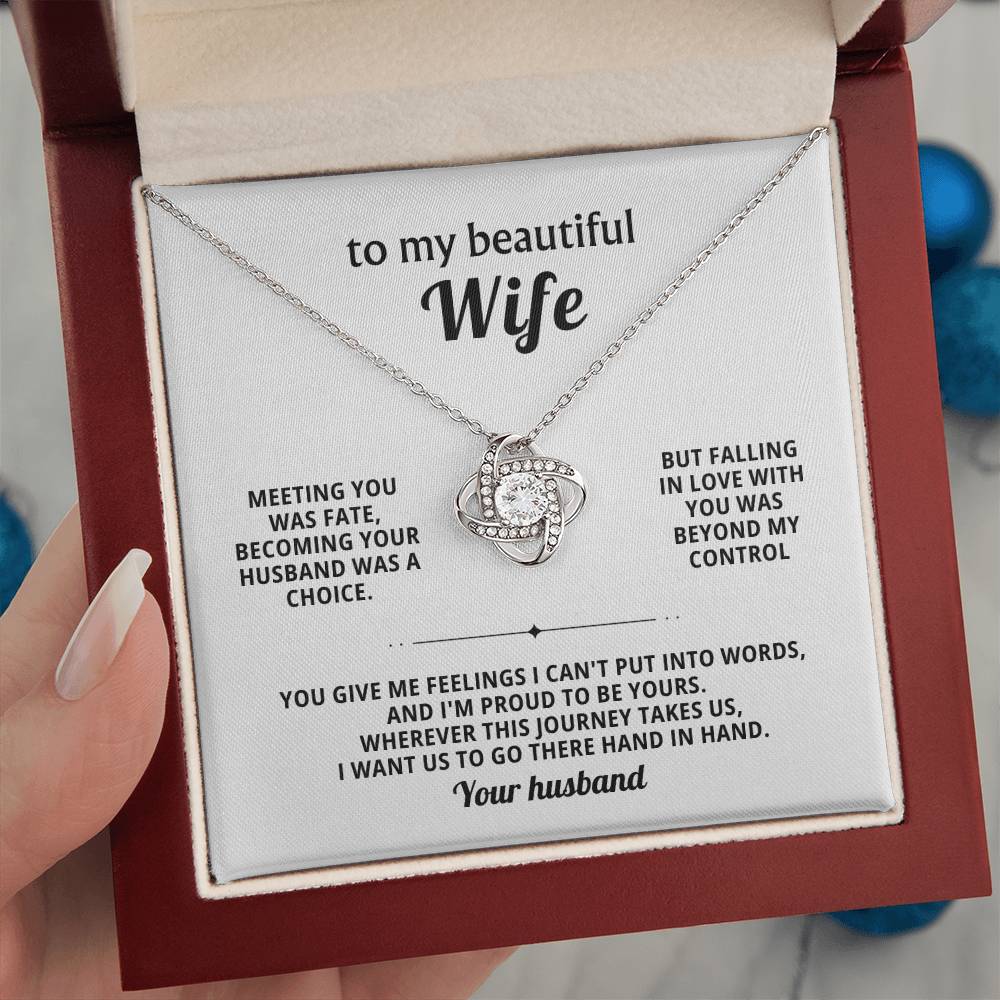 To my beautiful wife, I want us to go there hand in hand