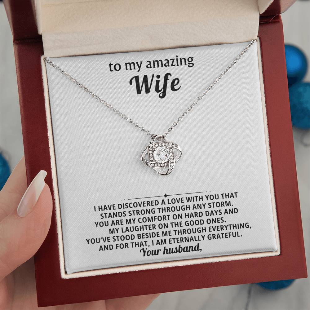 To my amazing wife, You are my comfort on hard days