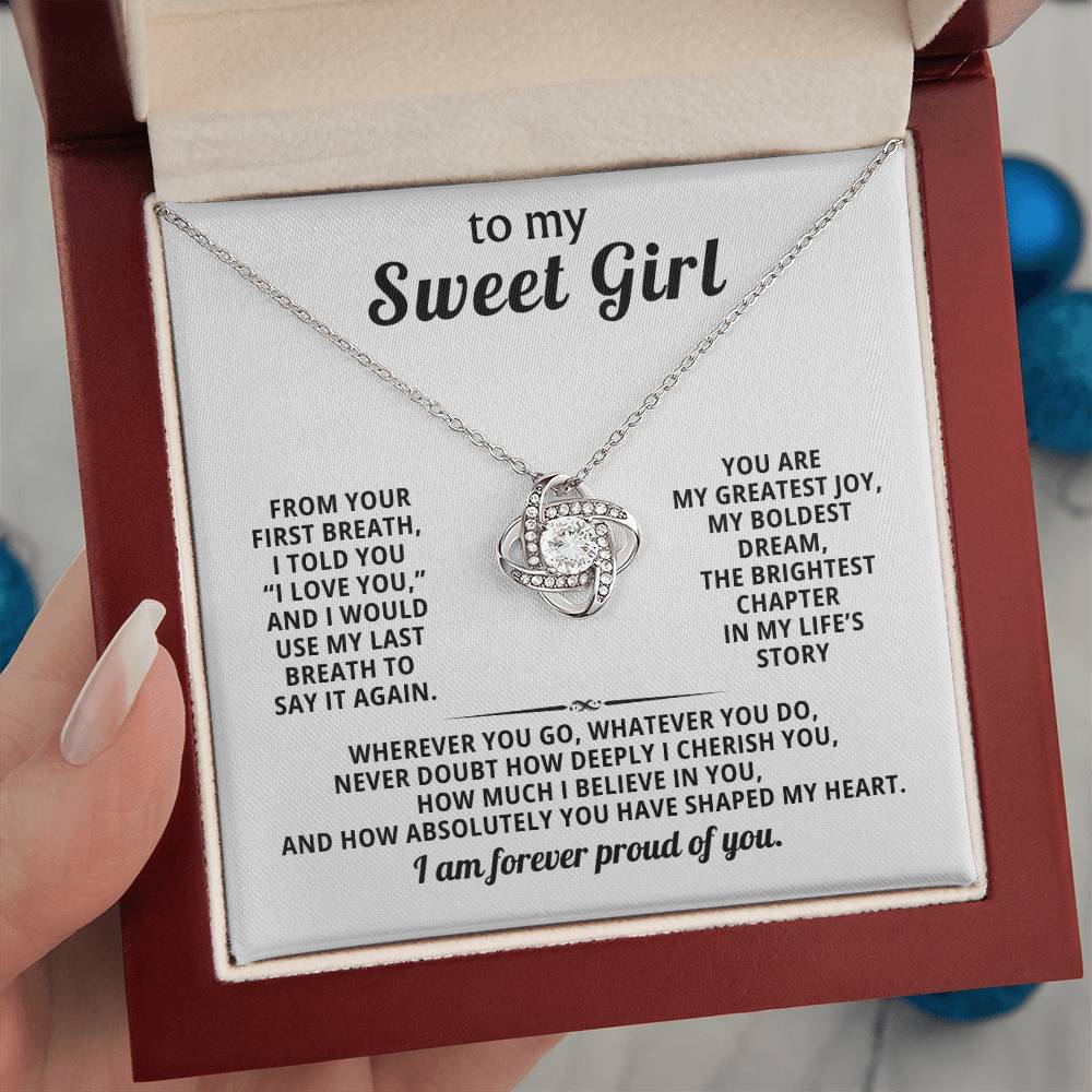 To my sweet girl, The brightest chapter in my life’s story