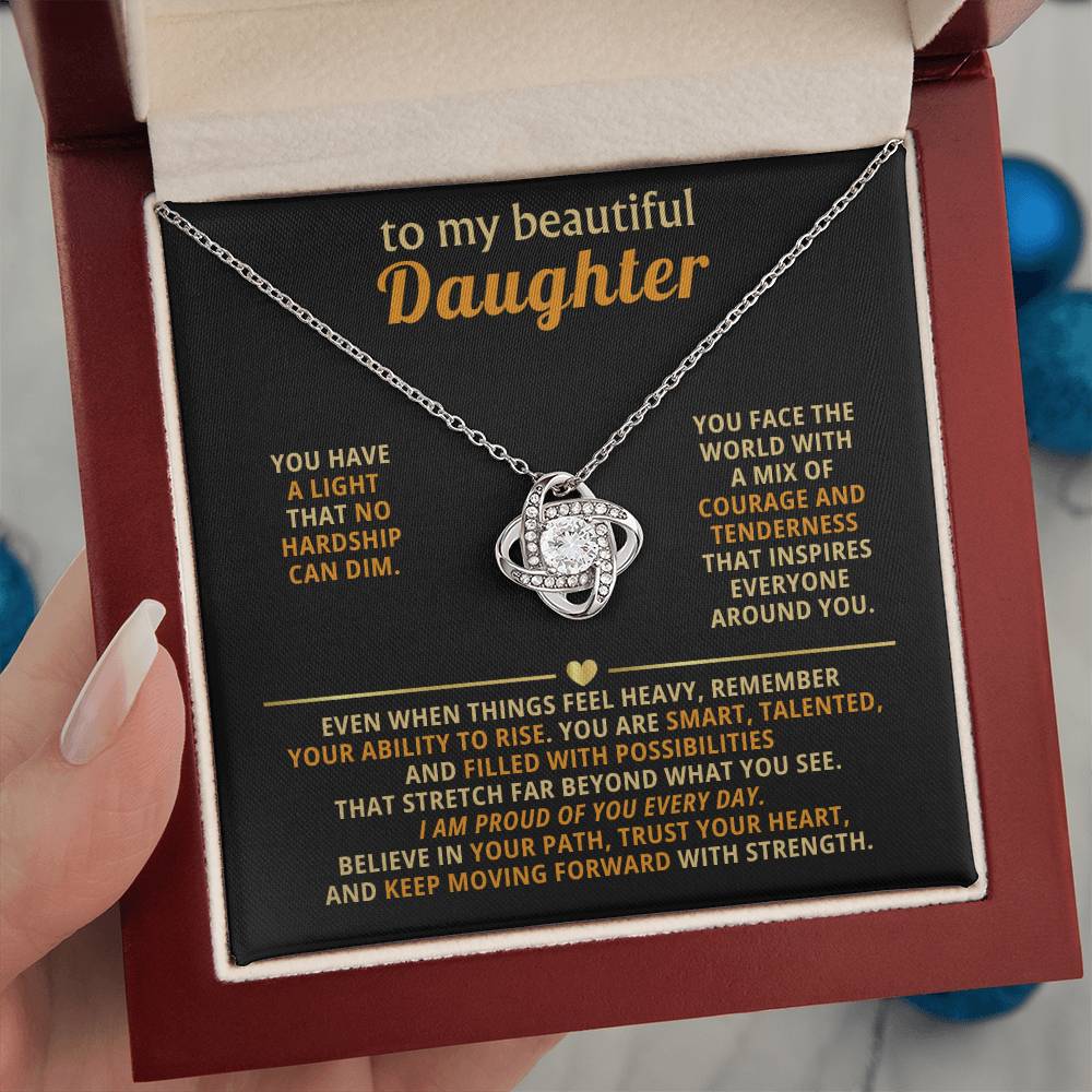 To my beautiful Daughter,You are smart, talented, and filled with possibilities