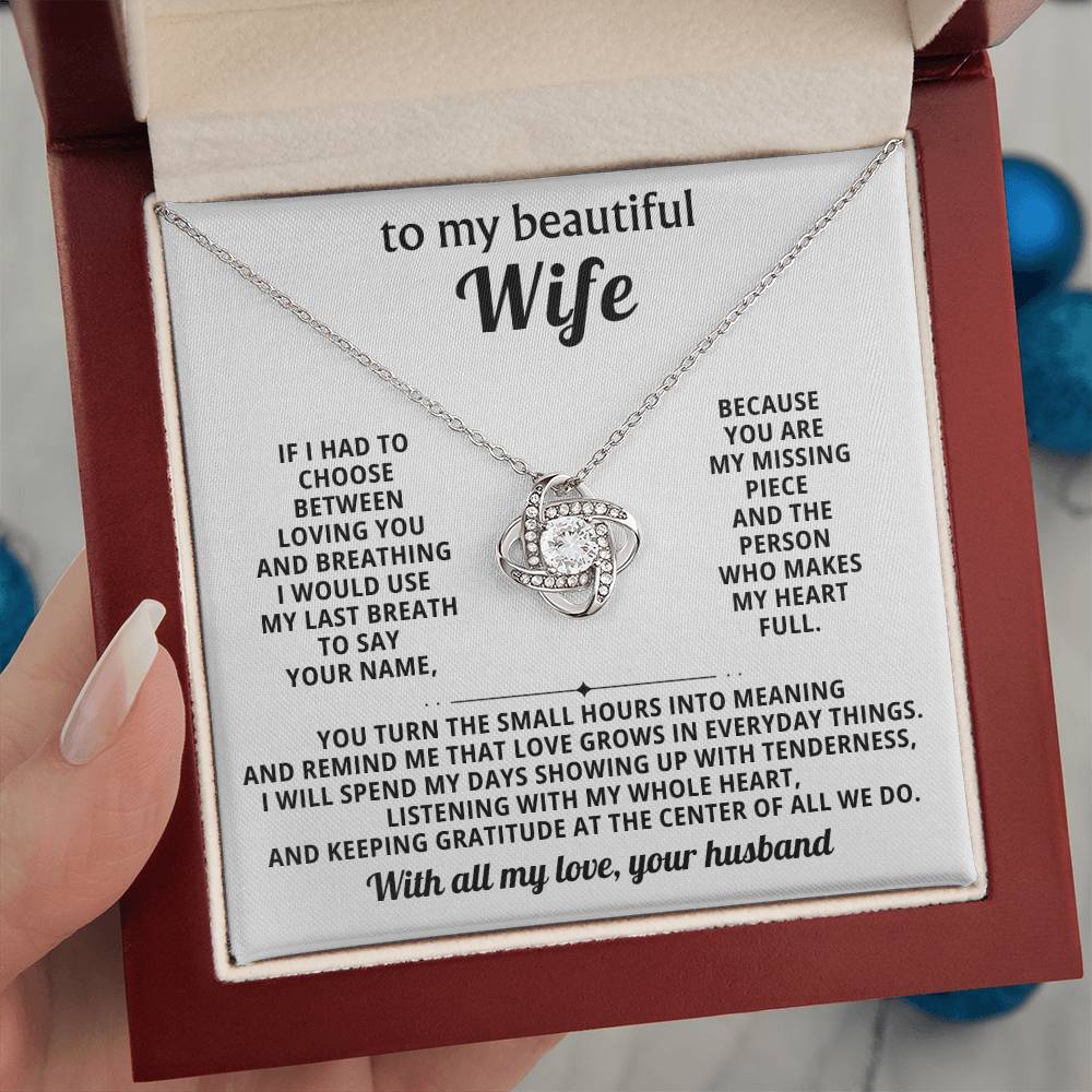 To my beautiful wife, You are my missing piece and the person who makes my heart full