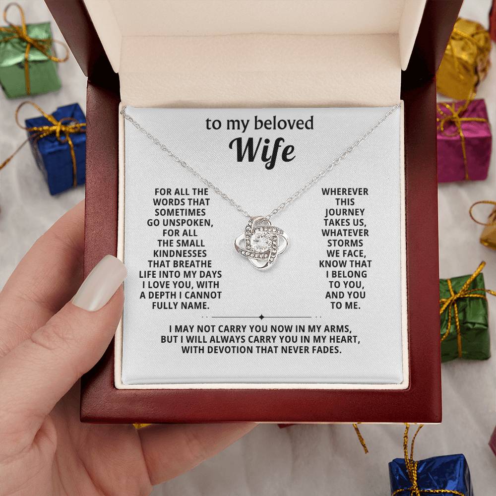 To my beloved wife, I belong to you, and you to me