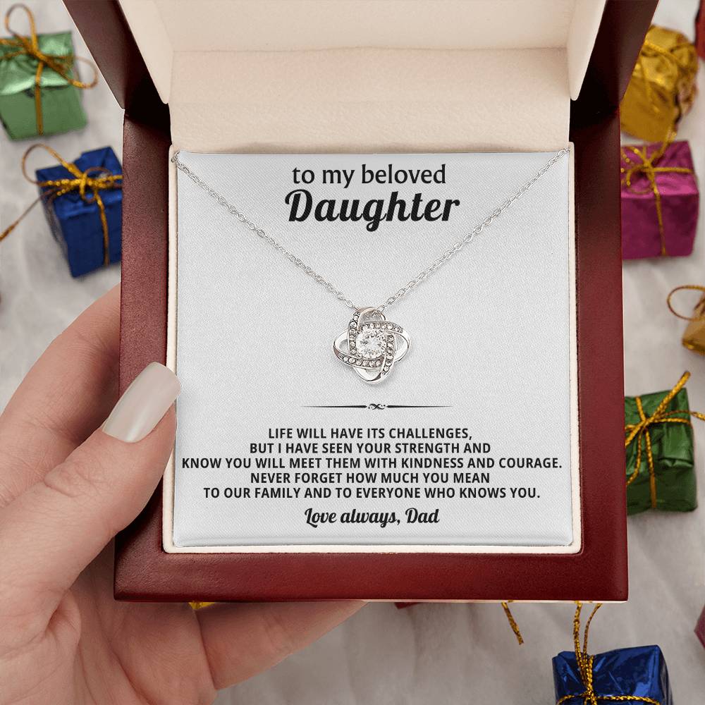 To my beloved daughter, Never forget how much you mean to our family and to everyone who knows you