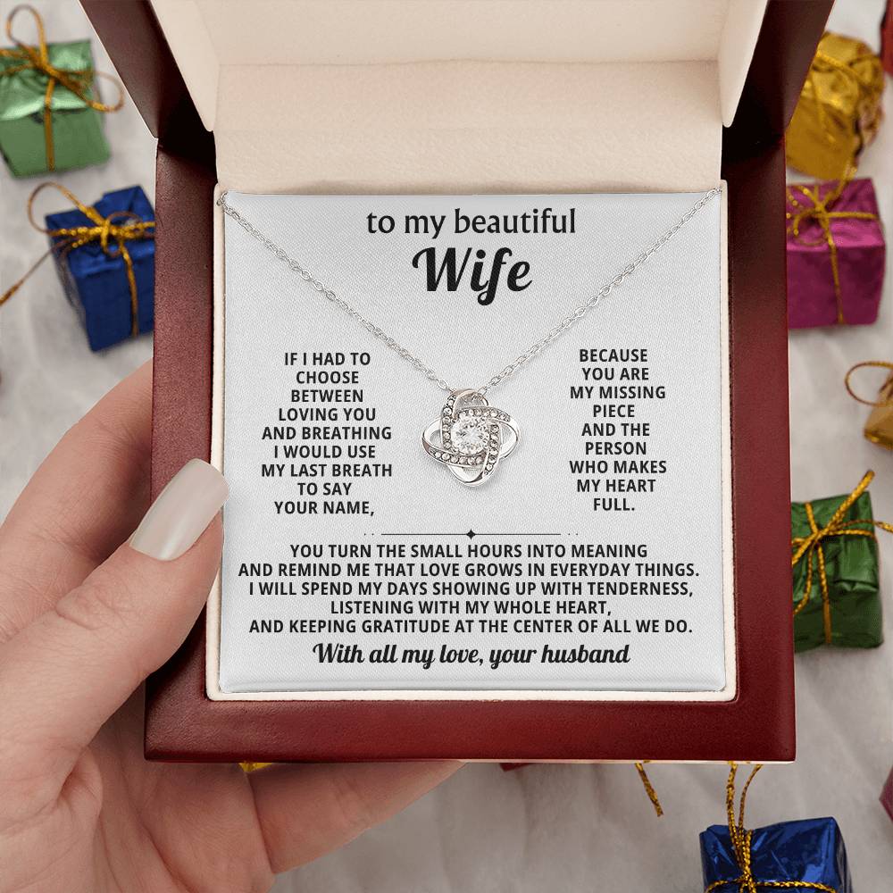 To my beautiful wife, You are my missing piece and the person who makes my heart full