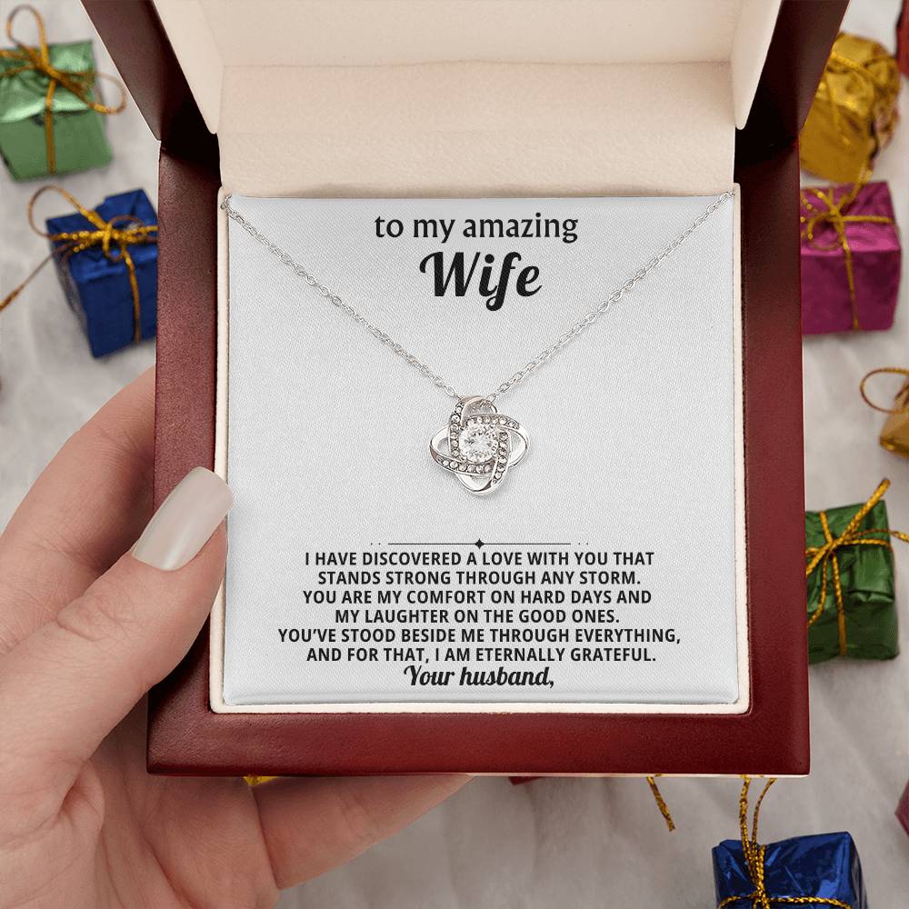 To my amazing wife, You are my comfort on hard days