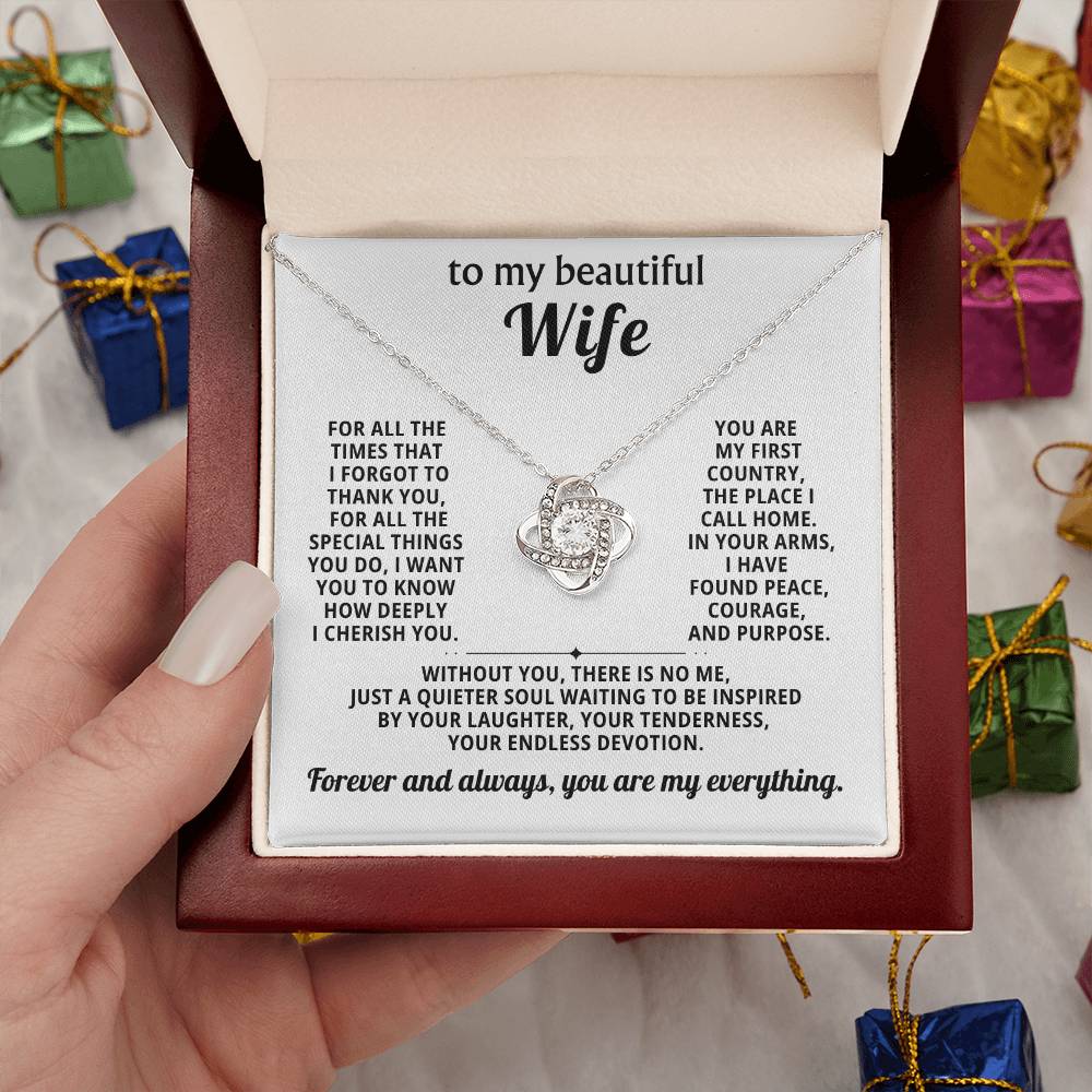 To my beautiful wife, Forever and always, you are my everything