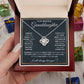 TO MY GRANDDAUGHTER SQUEEZED LOVE KNOT NECKLACE GIFT SET