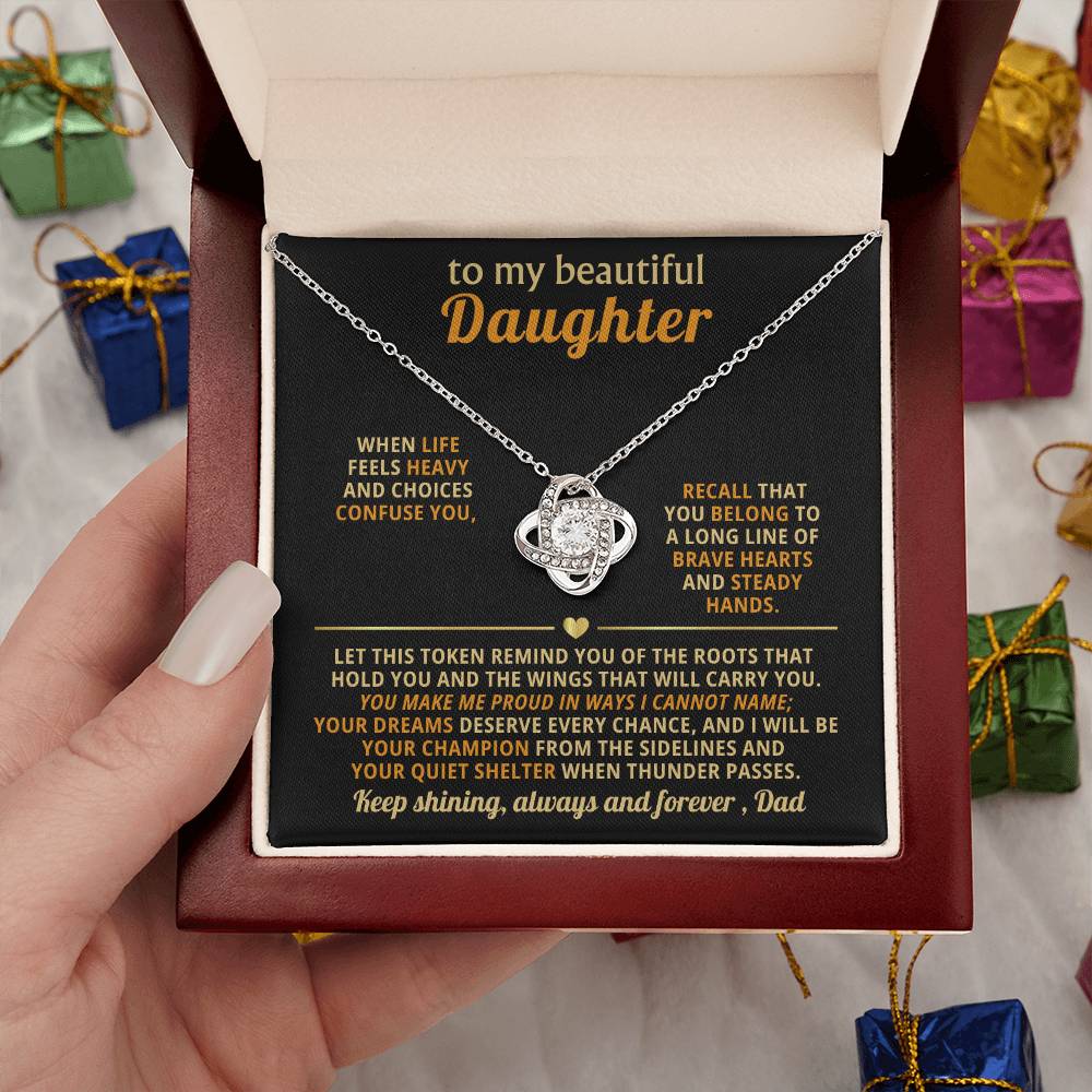 To my beautiful Daughter, I will be your champion from the sidelines