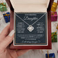 TO MY DAUGHTER PROUD LOVE KNOT NECKLACE GIFT SET